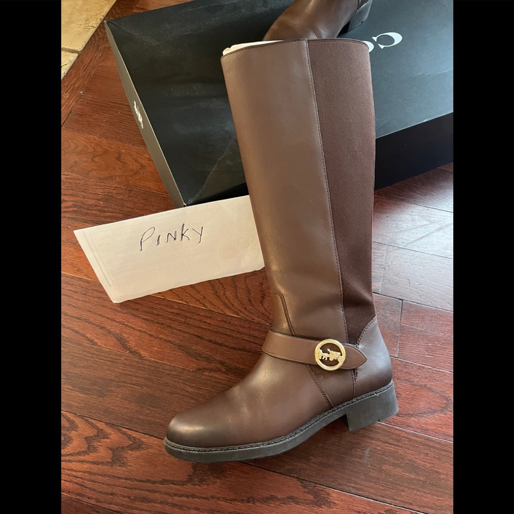 COACH riding knee boots siZe 7.5